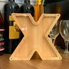 CLPONE 26 Letter Banks Personalized Coin Bank Kids Piggy Bank Laser Custom Name Wood Letter Piggy Banks Toy Bank view 1