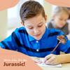 ArtCreativity Dinosaur Fossil Pencil Tops, Set of 12, Dinosaur Party Favors and Classroom Prizes for Kids, Great Back to School Gifts for Boys and Girls, Durable Plastic Dinosaur Pencil Toppers view 4