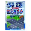 Kidplokio Cityscape Police Themed Respose Map Toy Acivity Felt Playmat, 31 x 27 inch Childrens Rug with 8pc Emergency Vehicles, Toy Cars, BlueTrucks for Boys view 1