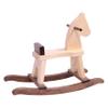 AmishToyBox.com Wooden Rocking Horse Toddler Ride-On Toy (Walnut and Natural) view 3