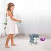 YH YUHUNG Interactive Walking Dog Toy with Leash, Grey Puppy with Blue Ears, Electronic Barking & Tail Wagging Robot Pet, Realistic Stuffed Animal Gift for Kids Boys Girls 3+ (Grey/Blue) view 2