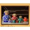 Nesting Dolls Russian Nesting Dolls 10-Piece Matryoshka Wooden Matryoshka Dolls Cute Cartoon Blue Big Belly Boy and Girl Educational Toys Matryoshka Dolls (Color : Blue) view 2