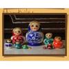 Nesting Dolls Russian Nesting Dolls 10-Piece Matryoshka Wooden Matryoshka Dolls Cute Cartoon Blue Big Belly Boy and Girl Educational Toys Matryoshka Dolls (Color : Blue) view 3