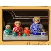 Nesting Dolls Russian Nesting Dolls 10-Piece Matryoshka Wooden Matryoshka Dolls Cute Cartoon Blue Big Belly Boy and Girl Educational Toys Matryoshka Dolls (Color : Blue) view 4