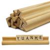 Yuanhe Scrabble Letter Tile Holders - Wooden Scrabble Rack Tray Set of 8, for Crafts and Game Stands view 1