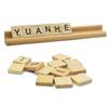 Yuanhe Scrabble Letter Tile Holders - Wooden Scrabble Rack Tray Set of 8, for Crafts and Game Stands view 4
