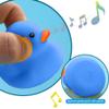 Bath Duck Toys 16 PCS Blue Mini Rubber Ducks Squeak and Float Duckies Baby Shower Toy Party Decoration for Toddlers Boys Girls view 4