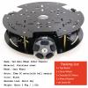 Professional 3WD Smart Robot Car Chassis Kit with 58mm Nylon Omni Wheel & DC Encoder Motors for Arduino Raspberry Pie Microbit, 2-Layer Metal Triangle Panel Robotic Platform DIY Heavy Load Model view 2