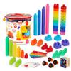 Battat Education  Locbloc Number & Counting Building Blocks, 107 Pieces Set for Toddlers 1+ Years, Learning Stacking Toys, Educational Construction Blocks view 1