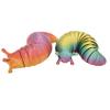 4 Inch Long Purple Fidget Slug and Bowl Articulating Flexible Stim Toy view 1