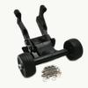 Aluminum Rear Wing Mount and Ajustable Wheelie Bar Black for Arrma 1/5 Kraton Outcast 8S ARA320492 ARA320536 view 3