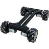Mecanum Wheel 4wd Metal Robot Car Chassis Control Learning Kit for Arduino Raspberry Pie Microbit with DC Encoder Motor, DIY Steam AGV ROS AI Move Education Platform Robotic Functional Model Black view 1