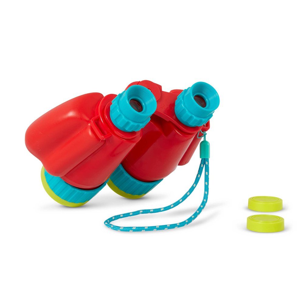 B. toys  Kids' Binoculars  Binoculars with Strap  Camping, Hiking, Bird Watching Gear  Outdoor Toys for Children  3+ Years