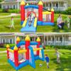 Baralir Inflatable Bounce House for Kids 3-6, Toddler Jumper with Slide and Ball Pit Water Pool(with Sun Cover), Perfect for Outdoor Indoor Kids Party - Blower Included view 2