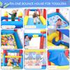 Baralir Inflatable Bounce House for Kids 3-6, Toddler Jumper with Slide and Ball Pit Water Pool(with Sun Cover), Perfect for Outdoor Indoor Kids Party - Blower Included view 3
