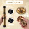 2 Pieces Pirate Spyglass Handheld Telescope with Survival Gear Compass Pocket Retro Spyglass Portable Collapsible Handheld Kids Telescope for Children Pirate Cosplay Party Favors Camping Boating view 3