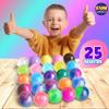 Big 25 Variety Slime Balls Party Favors for Kids, FunKidz 5.5cm Ball Size Bulk Premade Slime Pack Toys for Boys Girls 6-12 with Galaxy, Butter, Cloud, Unicorn, Mermaid, Glow, Clear Slimes view 3