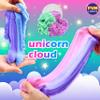 Big 25 Variety Slime Balls Party Favors for Kids, FunKidz 5.5cm Ball Size Bulk Premade Slime Pack Toys for Boys Girls 6-12 with Galaxy, Butter, Cloud, Unicorn, Mermaid, Glow, Clear Slimes view 4