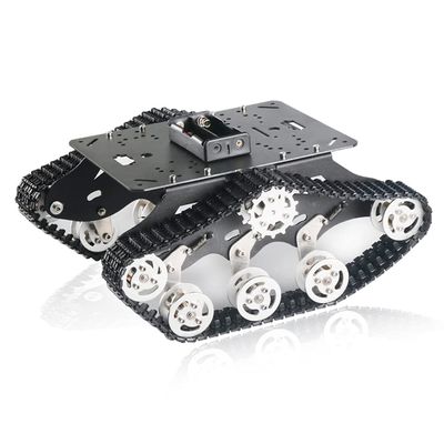 Swaytail Professional TS300 Shock Absorption Robot Tank Chassis with Suspension Supporting Holder for Arduino Raspberry Pie, RC Tracked Model with 2pcs DC Encoder Motor for Monitor STEAM Teaching