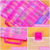 FULLCASE Case Compatible with 5 Surprise for Mini Brands Toys Series 1-4 Mystery Capsule Storage, for Mini Mart Collection Organizer for Collectibles(Case Only) (Red) view 4