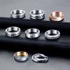 MUCAL Fidget Rings for Anxiety 8pcs Stainless Steel Spinner Ring Anti Anxiety Ring Spinning Moon Star Cool Stress Relieveing Rings for Women Men view 4