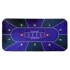 YANGLIYU Game Poker Table mat Portable Poker Table Top 1.20.6m Hold'em Texas Poker Mat Black Jack Baccarat Dice Durable Rubber Home Gaming Desk Pad (Color : LUE Purple) view 1