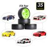 Hobbyfire 12mm Hex RC Drift Car Wheels and Hard Slick Tires for 1/10 Scale Traxxas HSP Redcat Tamiya HPI Kyosho On-Road Drifting Car, Set of 4 view 3