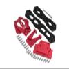 GPM For Losi 1/10 Lasernut U4 Tenacity LOS03028 Upgrade Parts Aluminum Alloy + Carbon Fiber Sub Chassis - 32Pc Set Red view 1