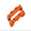 GPM For Losi 1/18 Mini-T 2.0 2WD Stadium Truck Upgrade Parts Aluminum Rear Lower Suspension Arm Mount - 2Pc Set Orange view 1