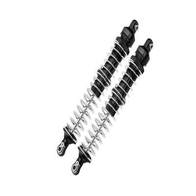 Axial 1/10 RBX10 Ryft 4WD Rock Bouncer AXI03005 Upgrade Parts Aluminum Front Spring Dampers (130mm) - 2Pc Set Black