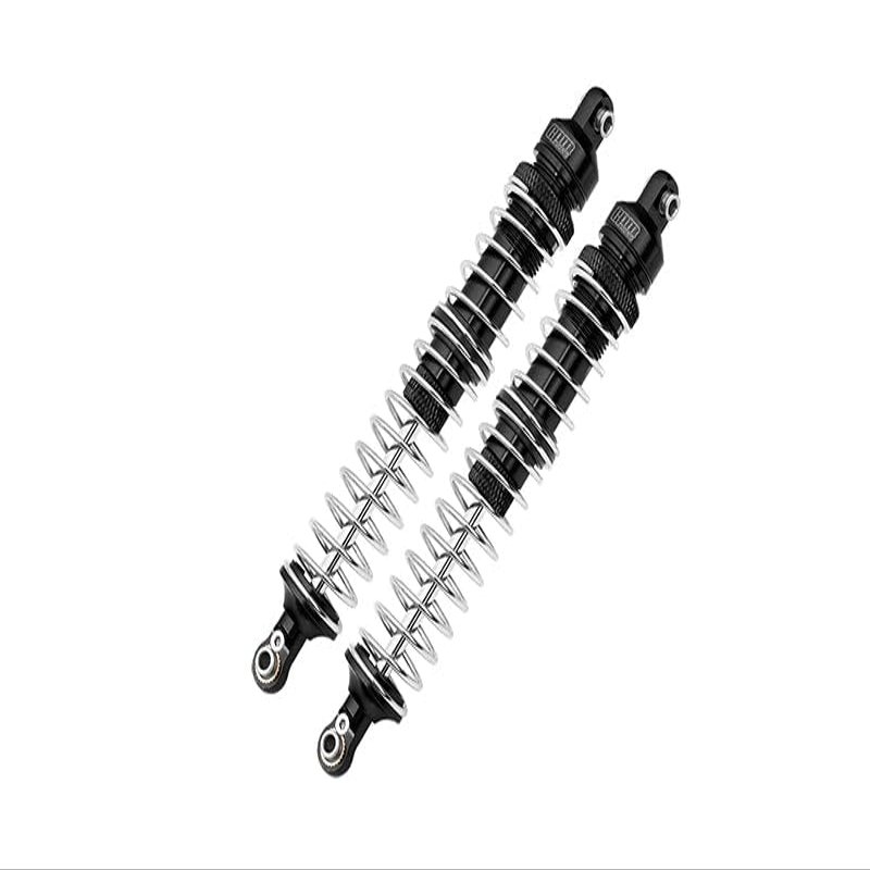 Axial 1/10 RBX10 Ryft 4WD Rock Bouncer AXI03005 Upgrade Parts Aluminum Front Spring Dampers (130mm) - 2Pc Set Black