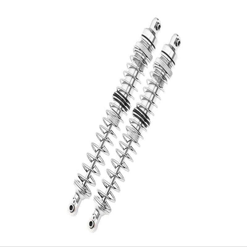 Axial 1/10 RBX10 Ryft 4WD Rock Bouncer AXI03005 Upgrade Parts Aluminum Rear Spring Dampers (145mm) - 2Pc Set Silver