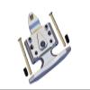 GPM For Losi 1/18 Mini-T 2.0 2WD Stadium Truck Upgrade Parts Aluminum Front Bumper with D-Rings + Aluminum Front Skid Plate - 5Pc Set Silver view 1