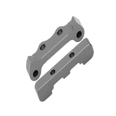 GPM For Losi 1/18 Mini-T 2.0 2WD Stadium Truck Upgrade Parts Aluminum Rear Lower Suspension Arm Mount - 2Pc Set Gray Silver