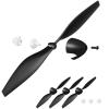 Zhanmai 3 Sets Spare Rc Plane Propellers Rc Airplane Carbon Fiber Nose Cone Compatible with Tr-c285g Plane and Tr-c385 4 Channel Remote Control Airplane with Propeller Savers and Adapters view 1