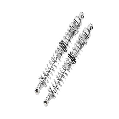 Axial 1/10 RBX10 Ryft 4WD Rock Bouncer AXI03005 Upgrade Parts Aluminum Front Spring Dampers (130mm) - 2Pc Set Silver