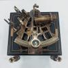 Antique Brass Sextant with Wooden Box Marine Sextant Antique Brass Working Sextant Collectible Vintage Nautical Ship Sextant for Antique Collectible Lover's (5 inch) by Heynz view 2