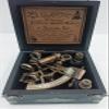 Antique Brass Sextant with Wooden Box Marine Sextant Antique Brass Working Sextant Collectible Vintage Nautical Ship Sextant for Antique Collectible Lover's (5 inch) by Heynz view 4