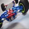 GPM For Losi 1/18 Mini-T 2.0 2WD Stadium Truck Upgrade Parts Aluminum Front Bumper with D-Rings + Aluminum Front Skid Plate - 5Pc Set Orange view 2