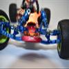 GPM For Losi 1/18 Mini-T 2.0 2WD Stadium Truck Upgrade Parts Aluminum Front Bumper with D-Rings + Aluminum Front Skid Plate - 5Pc Set Orange view 3