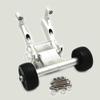 Aluminum Rear Wing Mount and Ajustable Wheelie Bar Silver for Arrma 1/5 Kraton Outcast 8S ARA320492 ARA320536 view 3