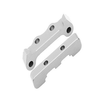 GPM For Losi 1/18 Mini-T 2.0 2WD Stadium Truck Upgrade Parts Aluminum Rear Lower Suspension Arm Mount - 2Pc Set Silver