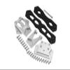 GPM For Losi 1/10 Lasernut U4 Tenacity LOS03028 Upgrade Parts Aluminum Alloy + Carbon Fiber Sub Chassis - 32Pc Set Silver view 1