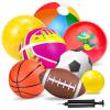 Ynanimery Balls for Toddlers, Toy Balls for Kids, Set of 8 Sport Toys with Pump/Beach Ball/Soccer/Basketball/Tennis/Football/Massage Ball/Rugby/PlaygroundBalls for Indoor Outdoor Party Games view 1