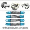 Metal Front and Rear Shock Absorbers, 4-Piece Blue Damper Set Compatible with D12 1/10 RC Car, Upgrade Parts view 2