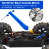 AllinRC Aluminum Rear Chassis Brace for 1/8 Arrma Notorious 6S Typhon 6S BLX (Navy Blue) view 3