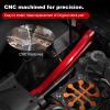 AllinRC Aluminum Front Chassis Brace for 1/8 Arrma Kraton 6S Notorious 6S Typhon 6S (Red) view 4