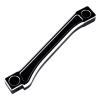AllinRC Aluminum Front Chassis Brace for 1/8 Arrma Kraton 6S Notorious 6S Typhon 6S (Black) view 3