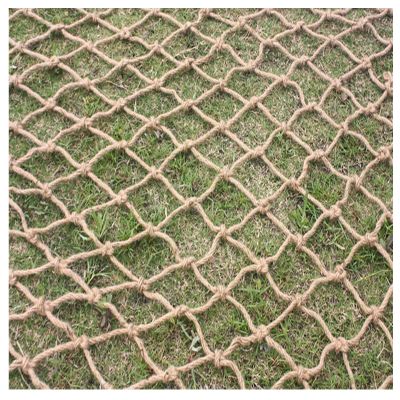 Rope Netting Child Safety Grid Heavy Duty Hemp Rope Cargo Net Playground Railing Climbing Net Indoor Stair Protective Net Treehouse Rope Ladder (Size : 4 * 4m(13 * 13ft))