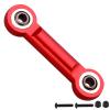 AllinRC Aluminum Servo Steering Rod Tie Links for 6S Arrma Kraton Notorious Mojave Infraction Felony BLX (Red) view 1